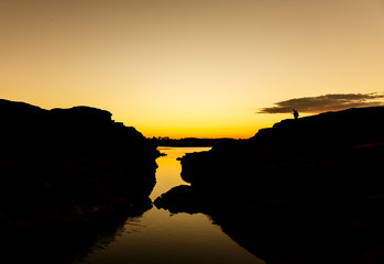Sam Pan Bok in Mae Kong river. Ubonratchathani Province ,Thailand