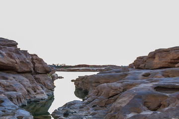 Sam Pan Bok in Mae Kong river. Ubonratchathani Province ,Thailan