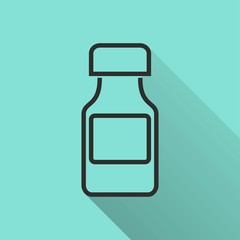 Medicine bottle - vector icon.
