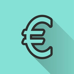 Euro - vector icon.