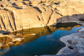 Sam Pan Bok in Mae Kong river. Ubonratchathani Province ,Thailan