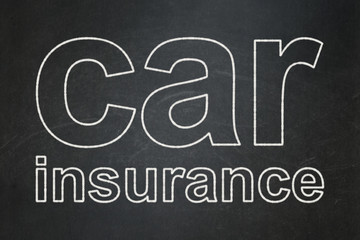 Insurance concept: Car Insurance on chalkboard background