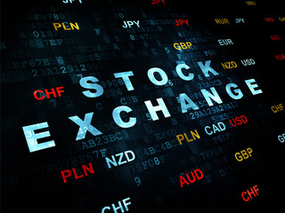 Business concept: Stock Exchange on Digital background