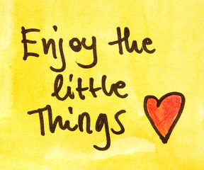 enjoy the little things