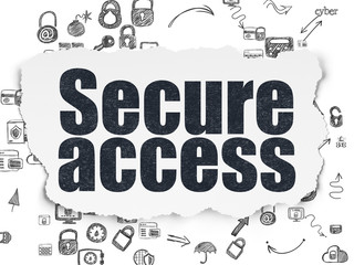 Fototapeta premium Security concept: Secure Access on Torn Paper background