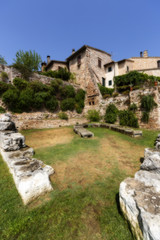 Fototapeta na wymiar The ancient city of Spello, Umbria, Italy