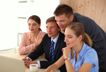 Business meeting -  manager discussing work with his colleagues