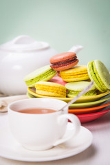 macaroons in studio