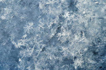 Snowflakes background macro
