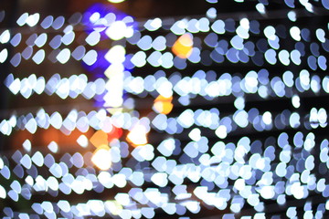 Heart bokeh background. Valentine's day background