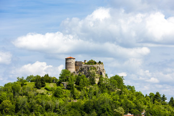 Busseol Castle, Puy-de-Dome Department, Auvergne, France