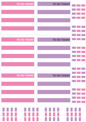 TO DO TODAY printable memo notes and Arrows/Bookmarks, in flat colors for planners, blocknotes,notepads etc.Totally editable.Size 8x8 for big squares and 1x4 for the arrows