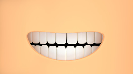 Naklejka premium bright smile