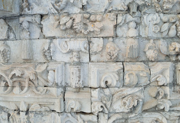 Texture of ancient stones, background