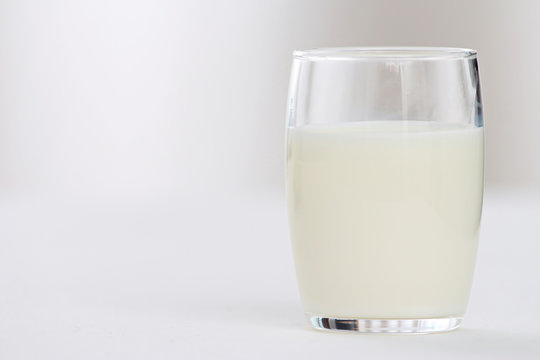 close up of a glass of milk