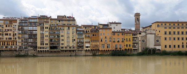 Riverside of Arno river, Florence, Italy