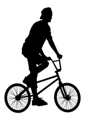 teenager on a bike