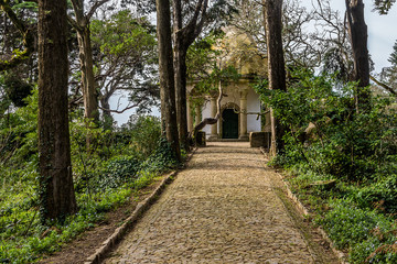 Park of Pena National Palace (Palacio Nacional da Pena) Sintra.