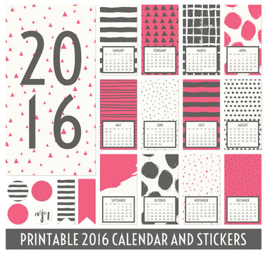 2016 Printable Calendar