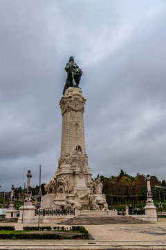 Monument To Marquis Of Pombal (prime Minister). Lisbon, Portugal