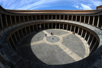 Doric colonade of the Palace of Charles V