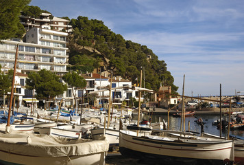 Fototapeta na wymiar port of Llafranc, Costa Brava, Girona, Spain