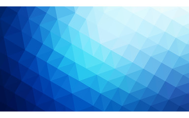 Dark blue polygonal design illustration, which consist of triangles and gradient in origami style.