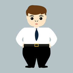 Head of a young businessman