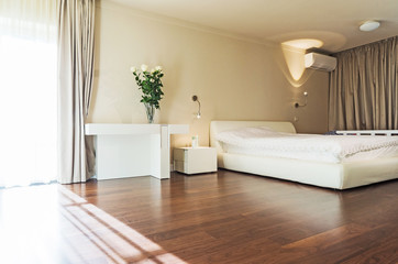 Fototapeta na wymiar Interior design: Big modern Bedroom