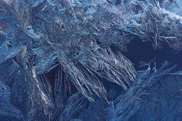 Hoarfrost on window