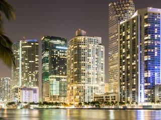 Fototapeta na wymiar Miami At Night
