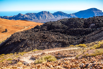 Volcanic landscape on Teide 