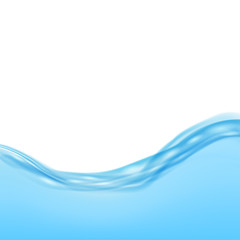 Background with blue waves of water