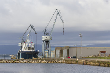 Fototapeta premium Puerto del Ramal en Vilagarcia de Arousa