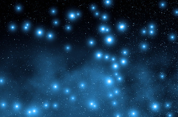 Obraz premium Milky way stars and star-dust in deep space / cosmos. 