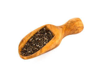 chia seeds isolated on white