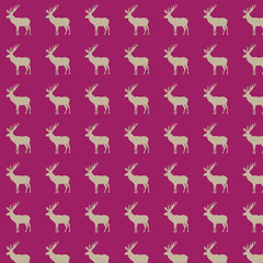 Pattern with deer