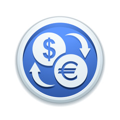 Dollar Euro currency exchange