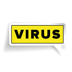 Virus sign label vector