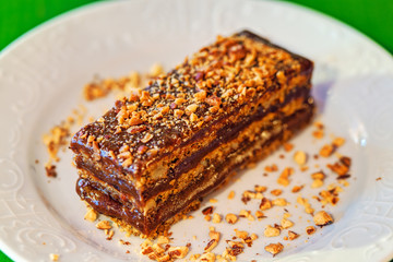 Delicious cake slice