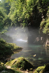 Naklejka na ściany i meble Waterfall Vintgar, Slovenia, year 2008