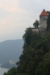 Fototapeta na wymiar The views of Blead, Slovenia, year 2008