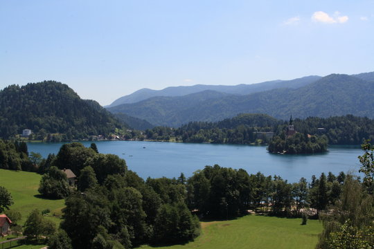 The views of Blead, Slovenia, year 2008