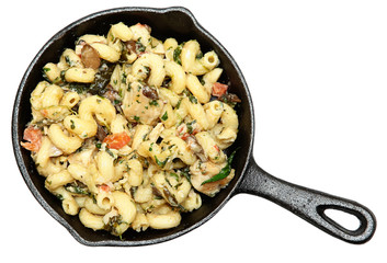 Tuscan Chicken Pasta in Skillet