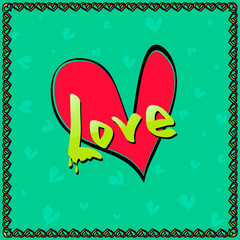 Valentines day heart love