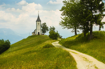 Fototapeta na wymiar Jamnik church, Slovenia