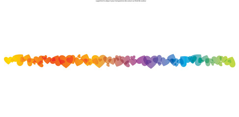 COEURS FRISE COLORÉE