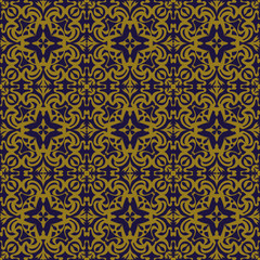 Elegant antique background image of round curve kaleidoscope pattern.
