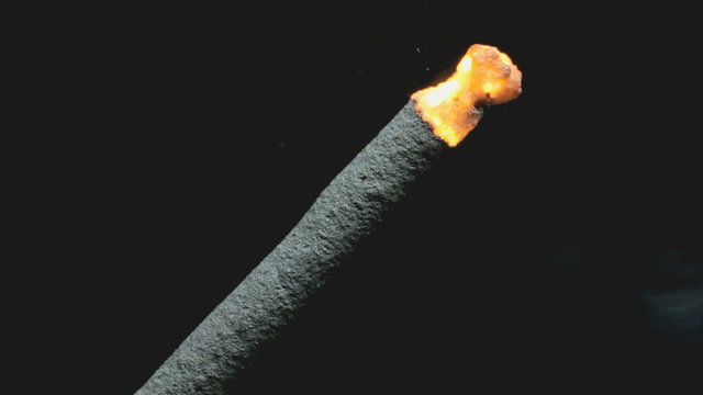 Firework on dark background, closeup