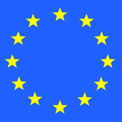 eu flag vector in colorful